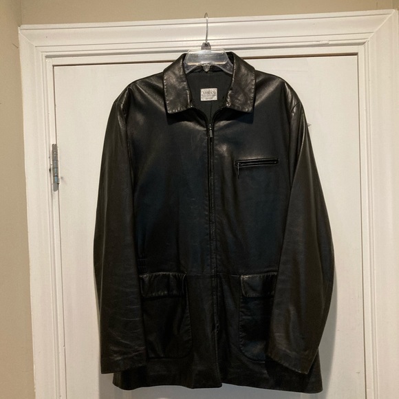 Armani Collezioni leather jacket